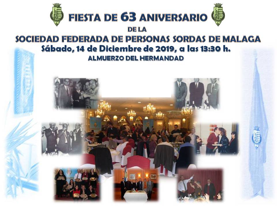 Cartel ALMUERZO De 63 Aniversario Del SFSM 2019