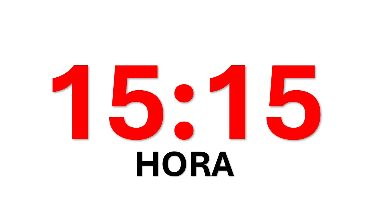 PINCHA, 15:15 h.
